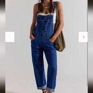 We The Free Sapphire Blue Denim Ziggy Overalls